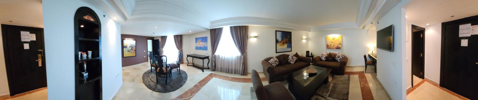 Hotel Borj Rabat - A Member Of Barcelo Hotel Group Exterior photo A living room in a hotel suite